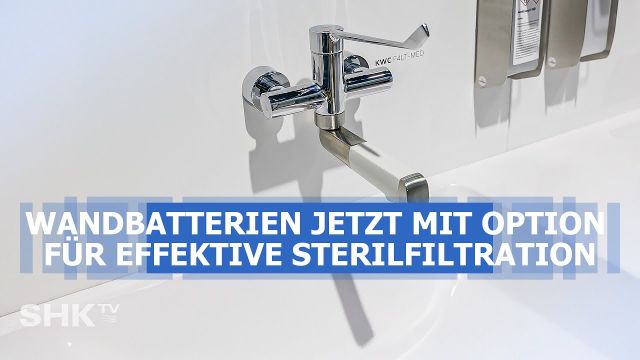 Embedded thumbnail for Hygienische Armatur mit Bakterienfilter – für Kliniken &amp; Krankenhäuser