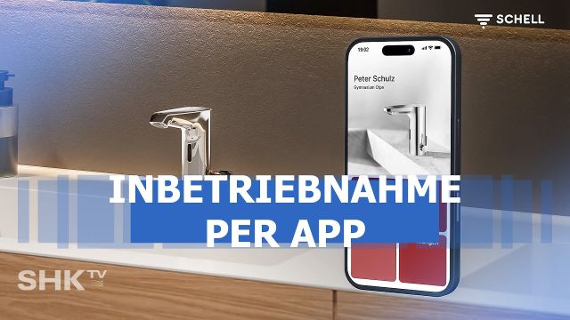 Embedded thumbnail for Inbetriebnahme von Armaturen per App – SCHELL E²