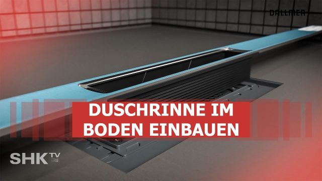 Embedded thumbnail for Duschentwässerung installieren – Dallmer CeraFloor Select