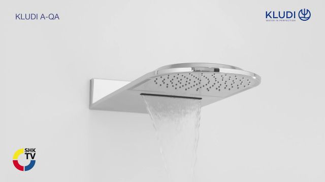 Embedded thumbnail for KLUDI A-QA Kopfbrause mit Schwall